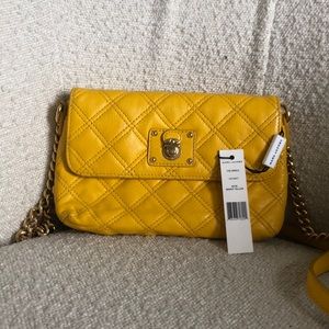 Marc Jacobs The Single Quilted Crossbody Bag $575 Bright Yellow